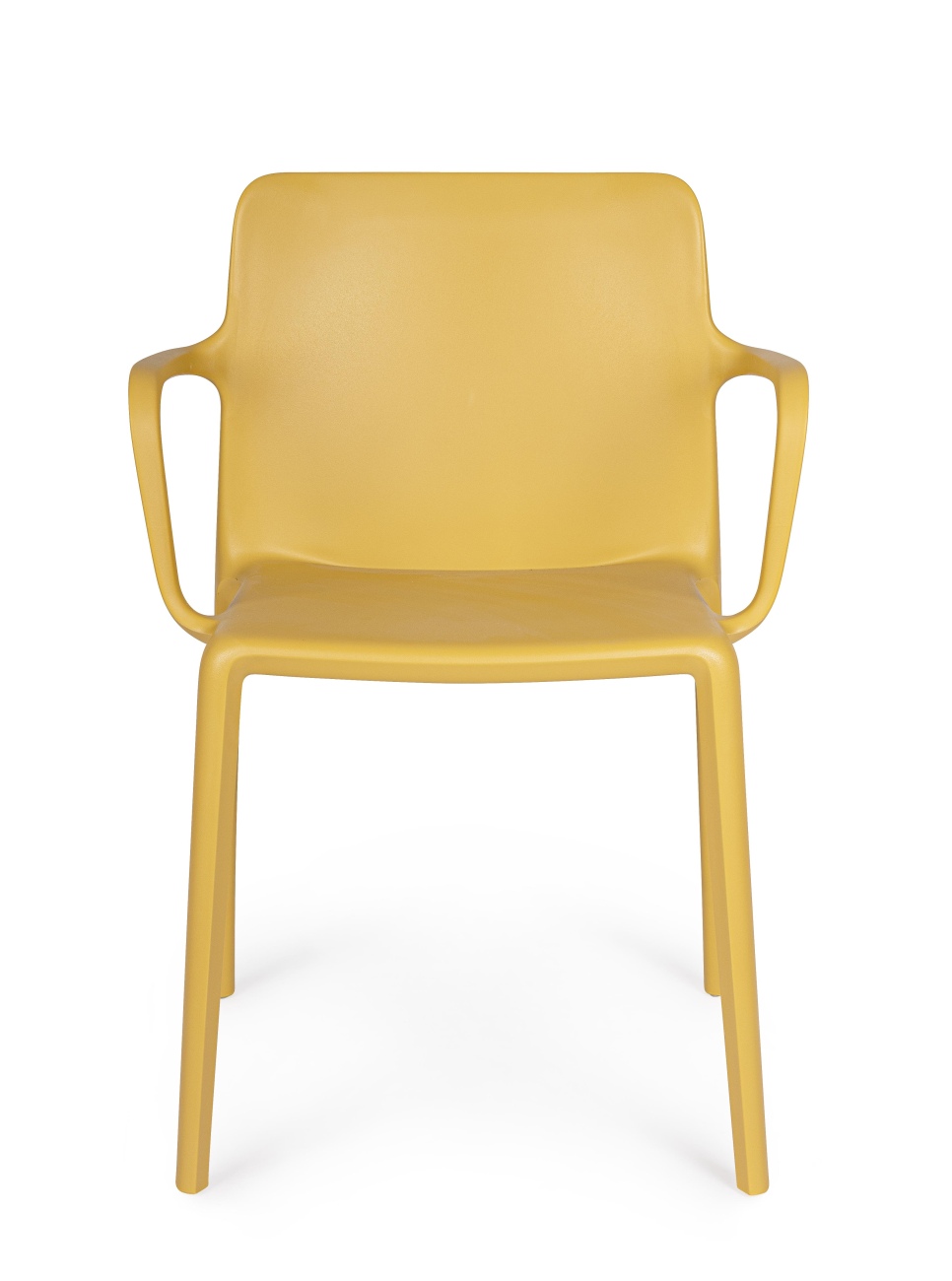 Stuhl Chloris 4er-Set mit Armlehne, Ocker