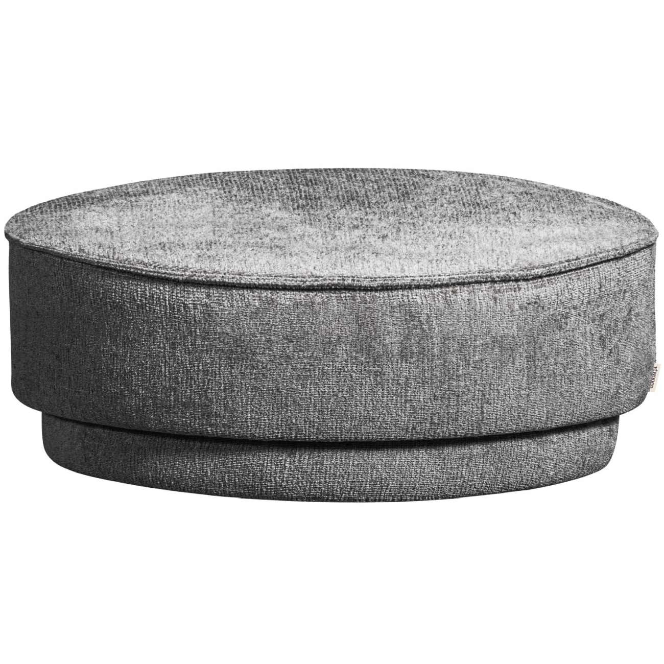 Hocker Pearl aus Melange-Stoff Ø 80 cm, Denim Hocker Pearl aus Melange-Stoff Ø 80 cm, Denim