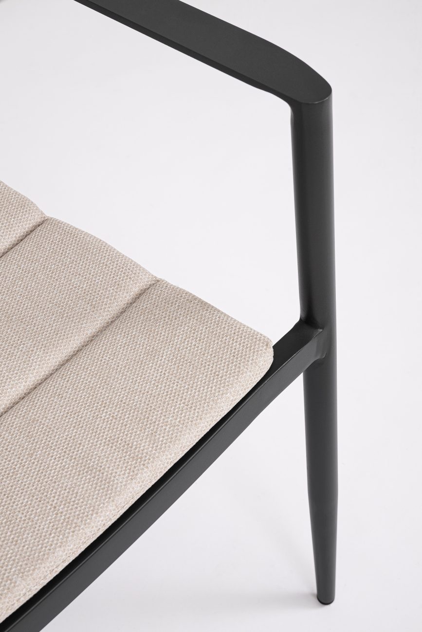 Gartenstuhl Nebula aus Aluminium, Anthrazit