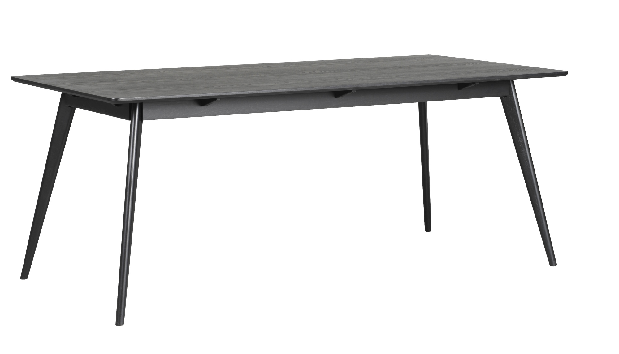 Esstisch Yumi Rechteckig 190x90cm, MDF Esche Schwarz