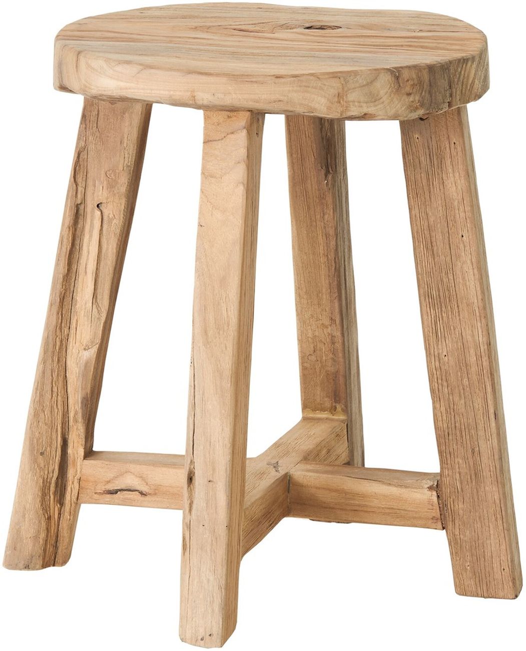 Hocker Gio aus Teakholz, Natur Hocker Gio aus Teakholz, Natur