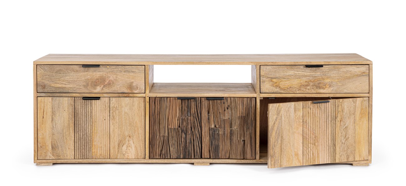 TV-Board Nashik aus Mangoholz, 175 cm