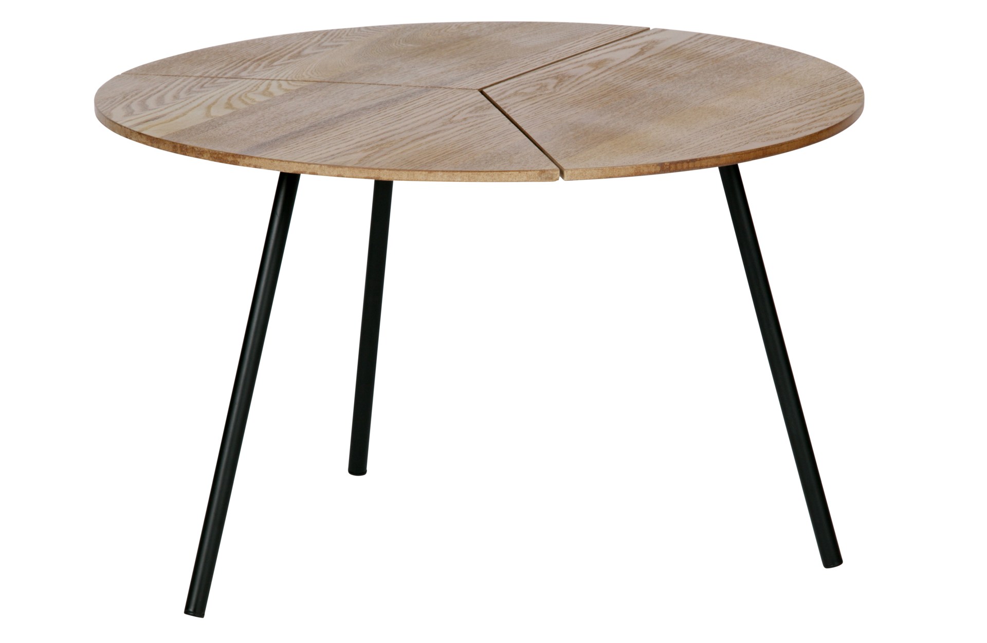 Der Couchtisch Rodi überzeugt mit seinem modernen Design. Die Tischplatte wurde aus MDF Holz gefertigt, welche natürlich gehalten wurde. Das Gestell ist aus Metall, welches einen schwarzen Farbton hat.
