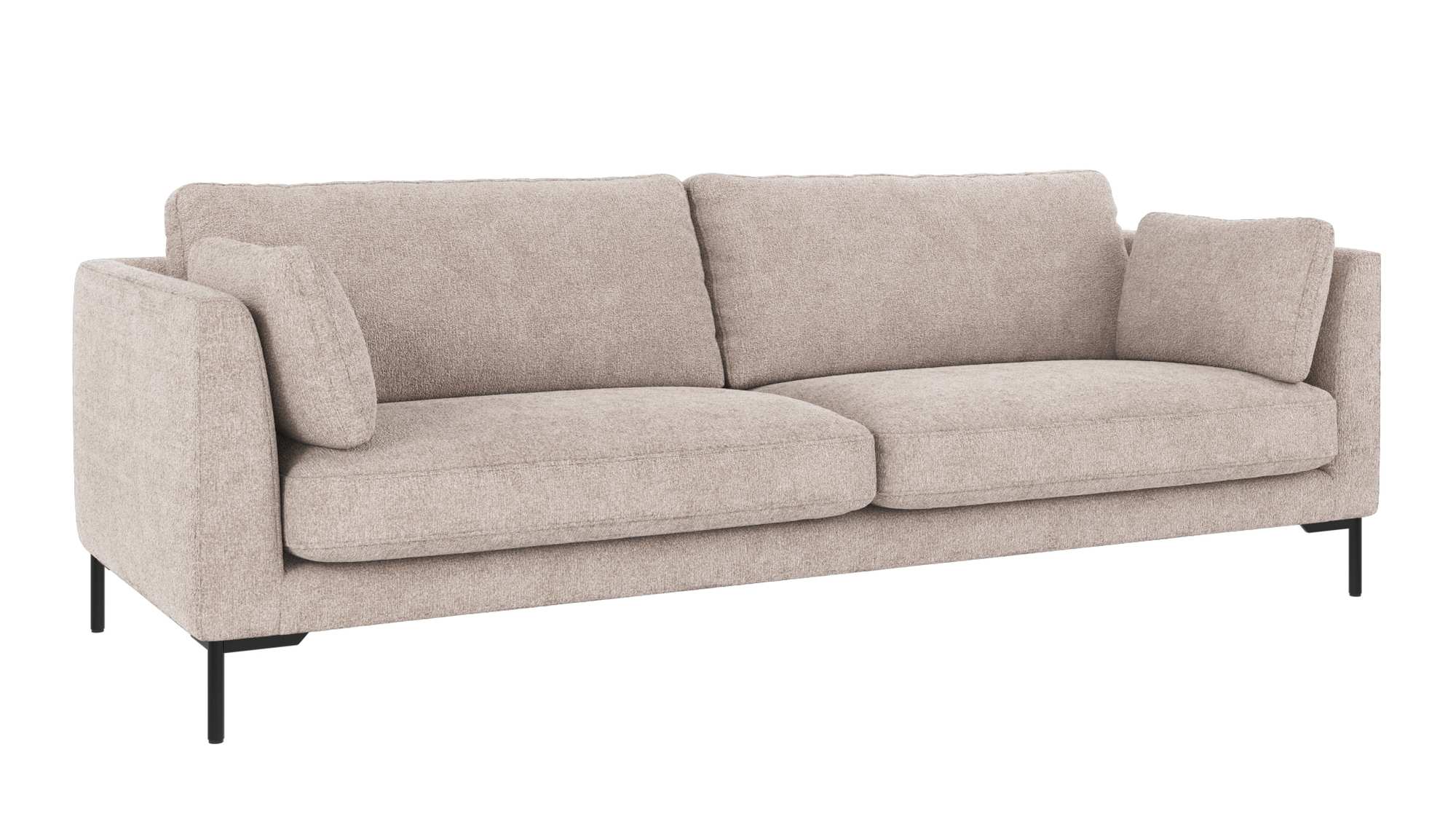 Hochwertiger Sofa Corwin 3-Sitzer, Bezug Greg Hellgrau für jede Einrichtung. Sofa Corwin 3-Sitzer, Bezug Greg Hellgrau