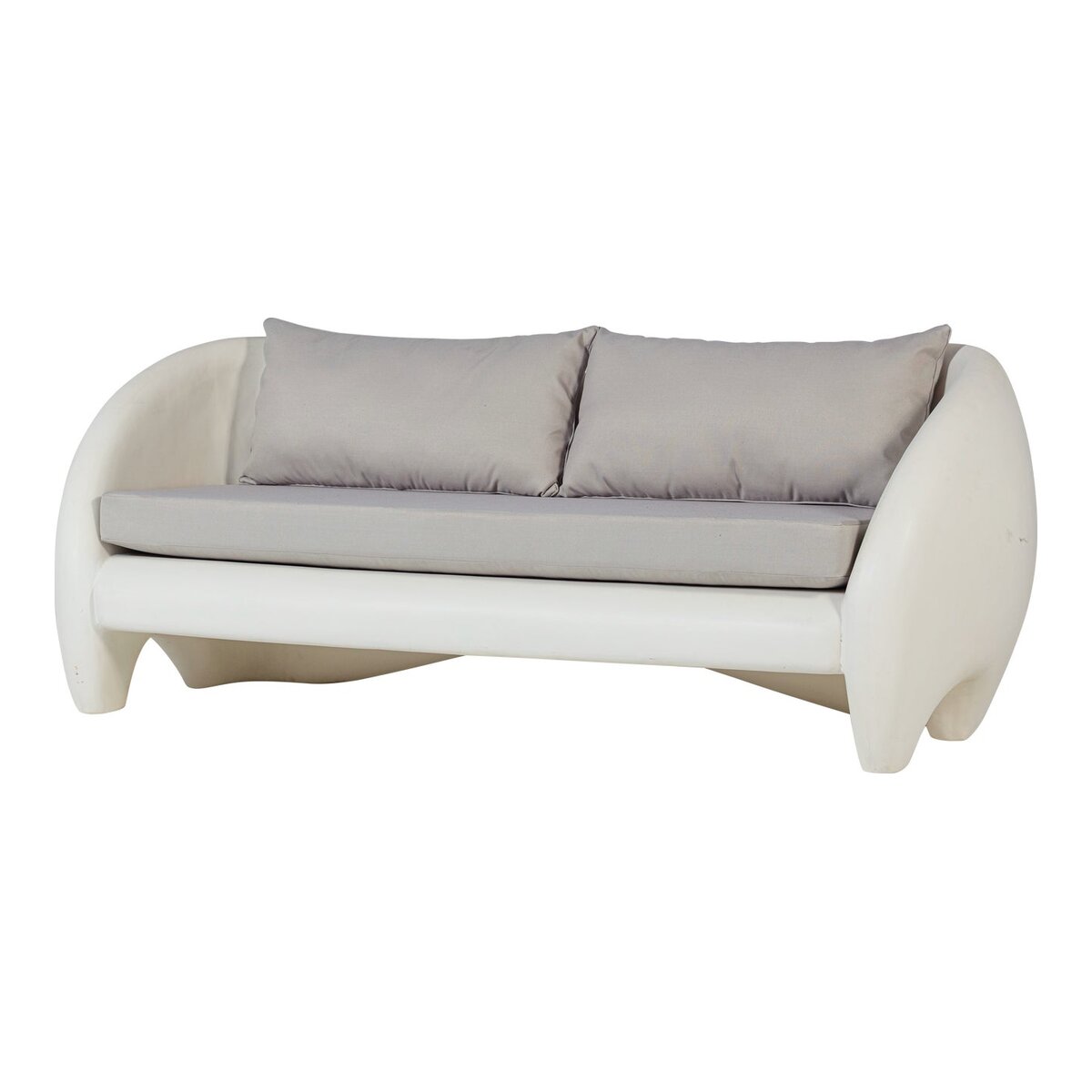 2-Sitzer Gartensofa Viale - Natur, inkl. Kissen