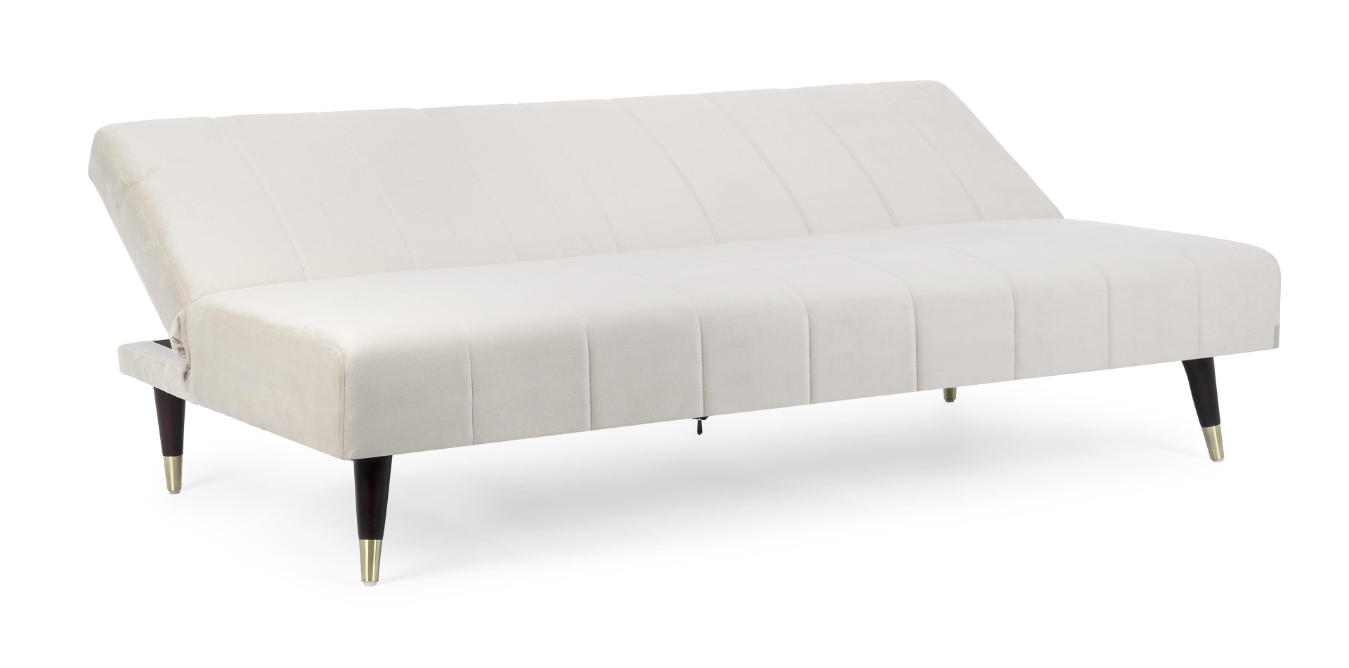 Schlafsofa Alma aus Samt, Beige
