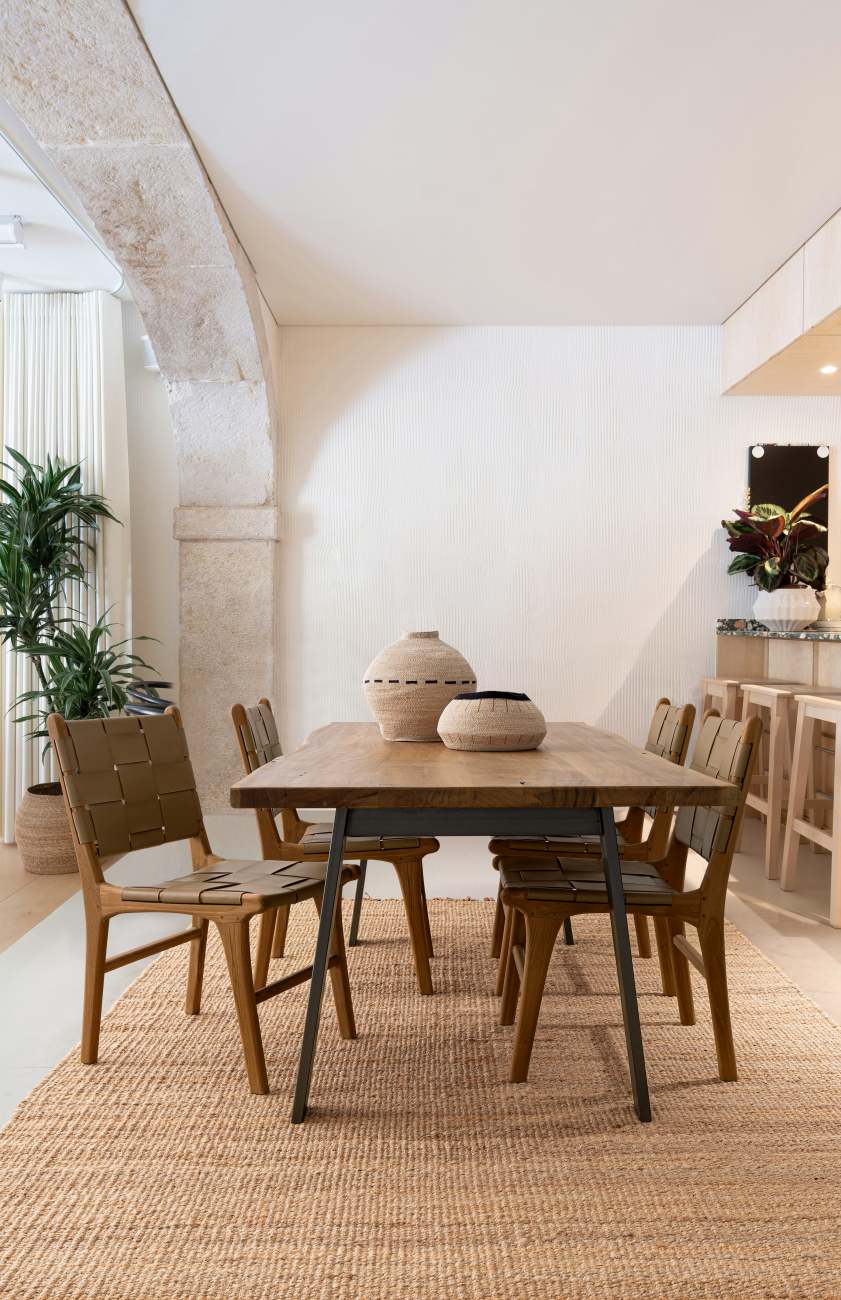 Esszimmerstuhl Joanna aus Leder, Taupe