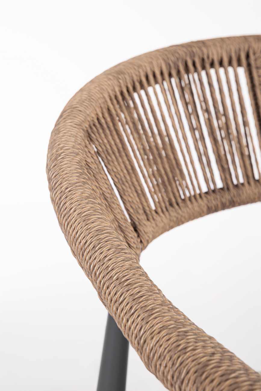 Garten-Set Jandia 4er Gruppe, Anthrazit / Natur