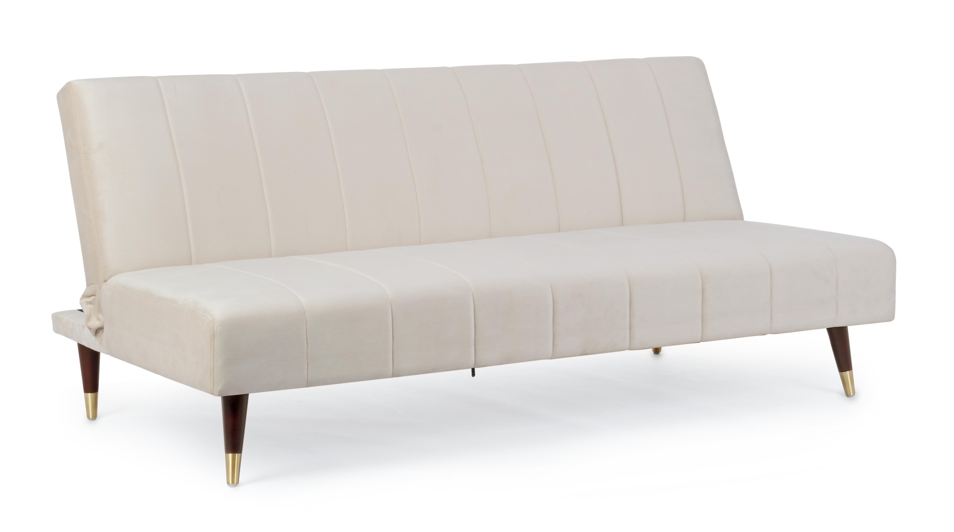 Schlafsofa Alma aus Samt, Beige Schlafsofa Alma aus Samt, Beige