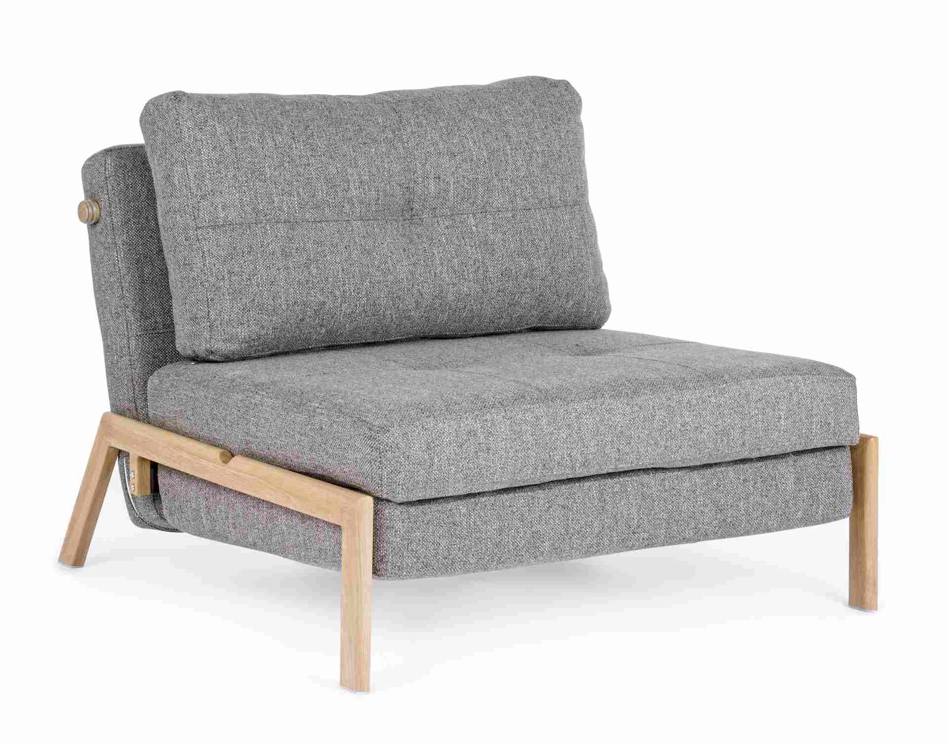 Schlafsofa Hayden mit Stoff-Bezug, 1-Sitzer, Grau Schlafsofa Hayden mit Stoff-Bezug, 1-Sitzer, Grau
