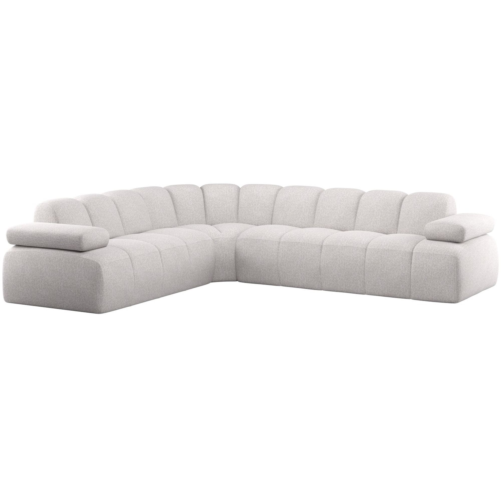 Ecksofa Mojo Links - Boucle-Stoff, Natur