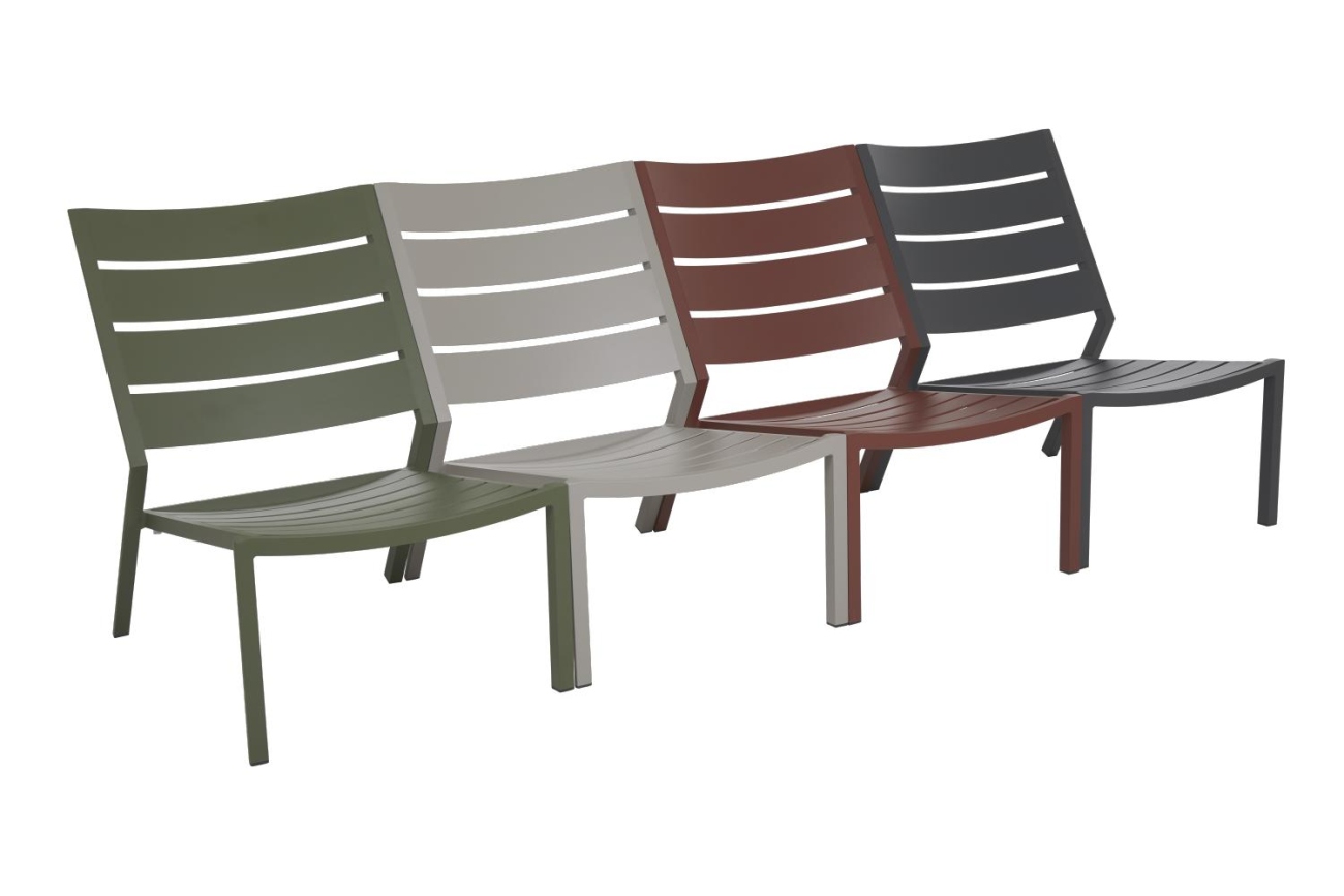 Gartensessel Delia aus Metall, Anthrazit