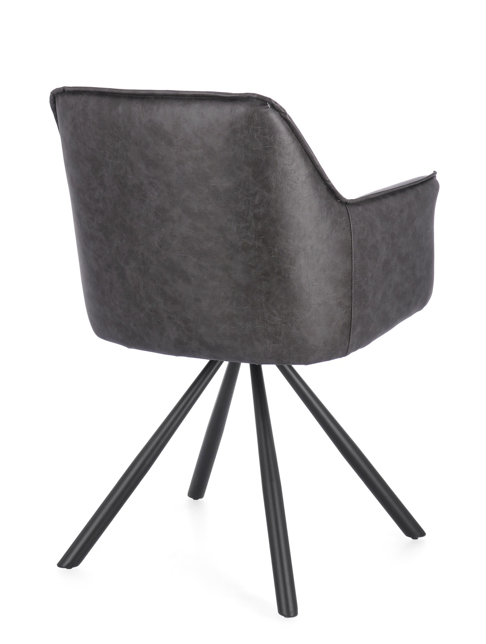 Esszimmerstuhl Breval 2er-Set aus Kunstleder, Grau