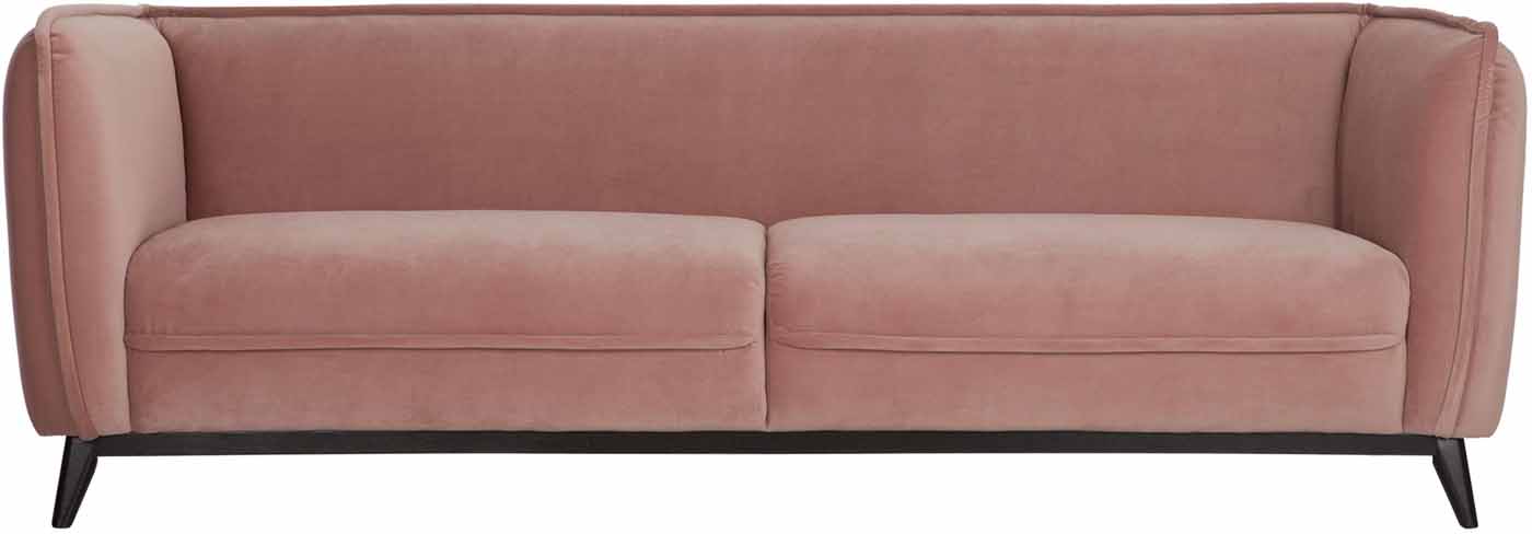 Stylisches Sofa Escape mit pflegeleichtem Bezug aus Samt