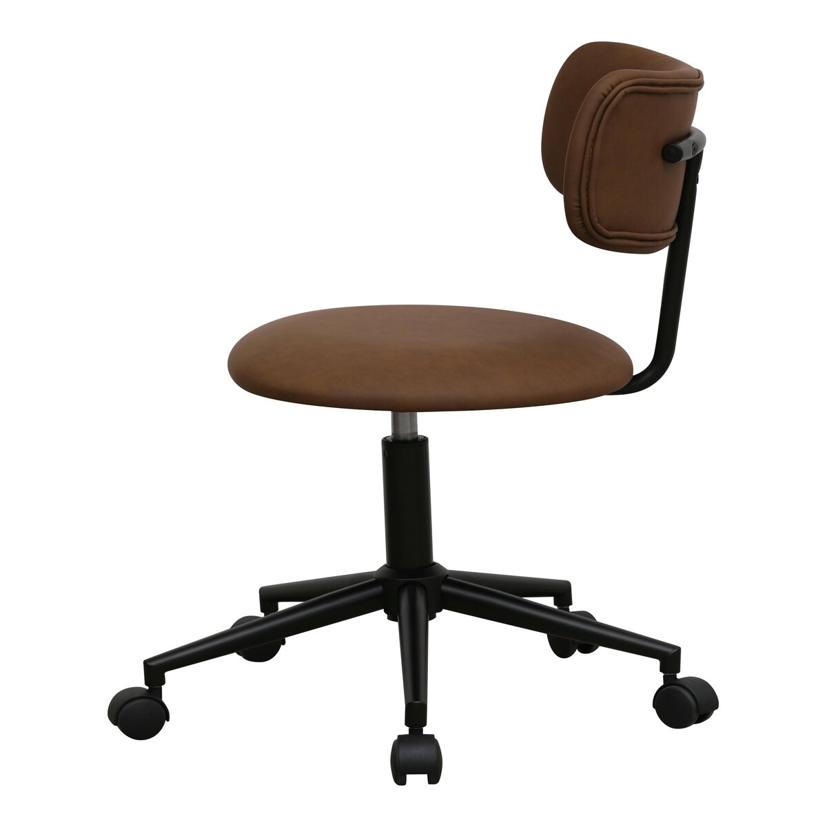 Bürostuhl Xory aus Kunstleder - Drehbar, Höhenverstellbar, Neigbar, Dunkelbraun