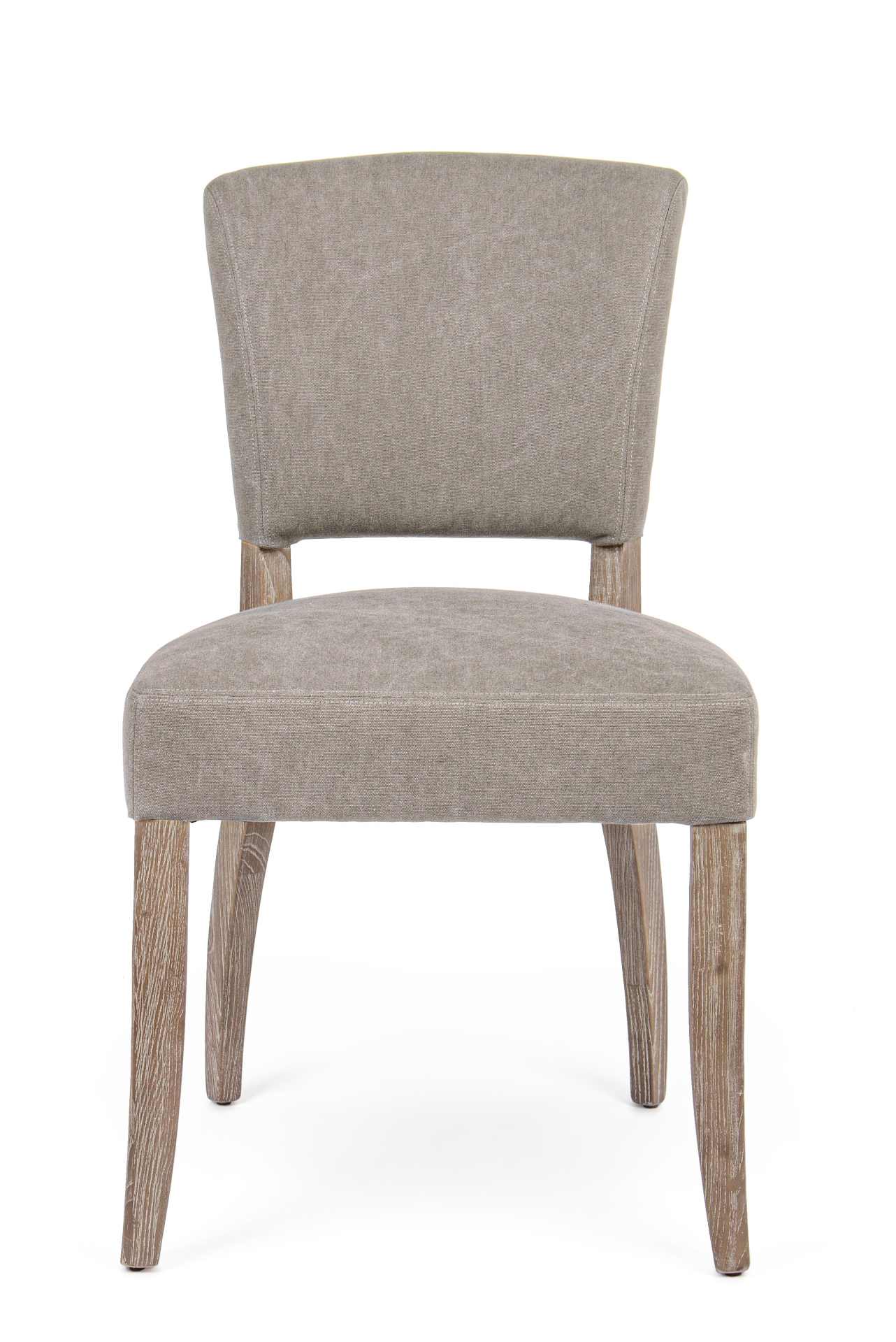 Der Esszimmerstuhl Maratriz überzeugt mit seinem klassischem Design. Gefertigt wurde der Stuhl aus Eschenholz, welches einen natürlichen Farbton besitzt. Die Sitz- und Rückenfläche besteht aus einem Mix aus Polyester und Baumwolle, welche einen grauen Far