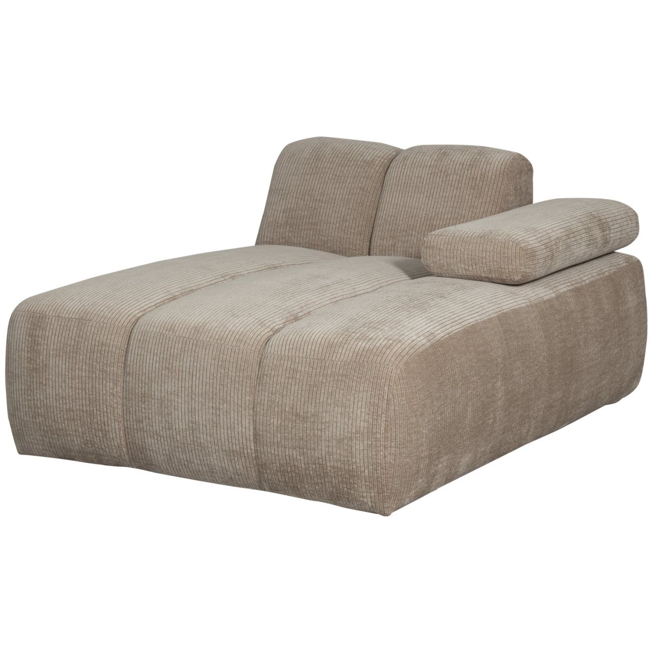 Modulsofa Mojo Flachcord Chaiselongue-Rechts, Sand Modulsofa Mojo Flachcord Chaiselongue-Rechts, Sand