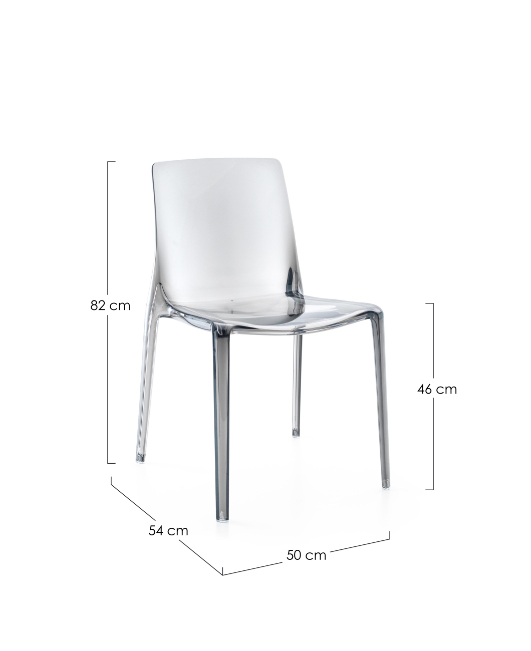 Gartenstuhl Adele 4er-Set, Grau