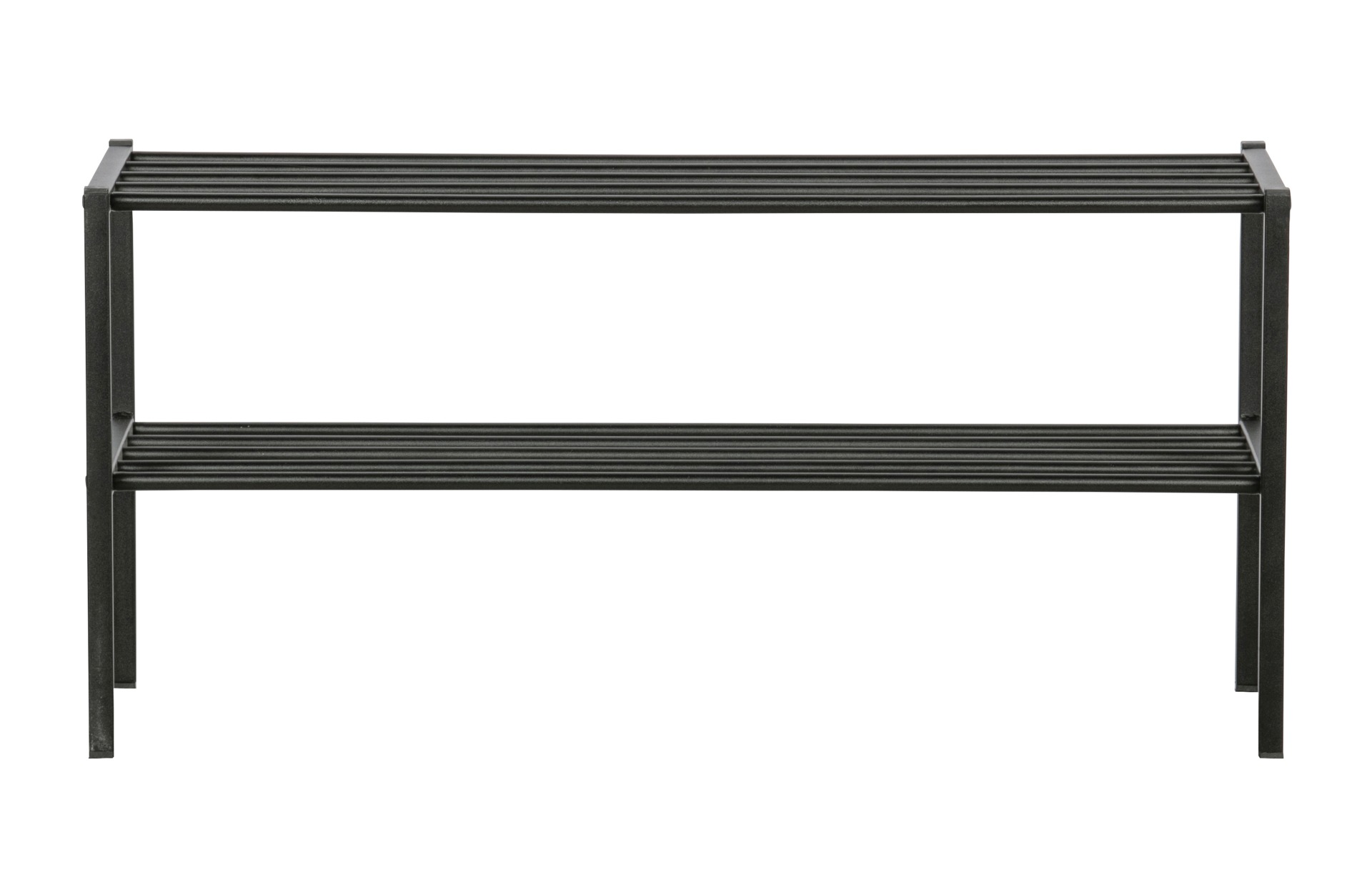 Schuhregal Ferro aus Metall, Schwarz