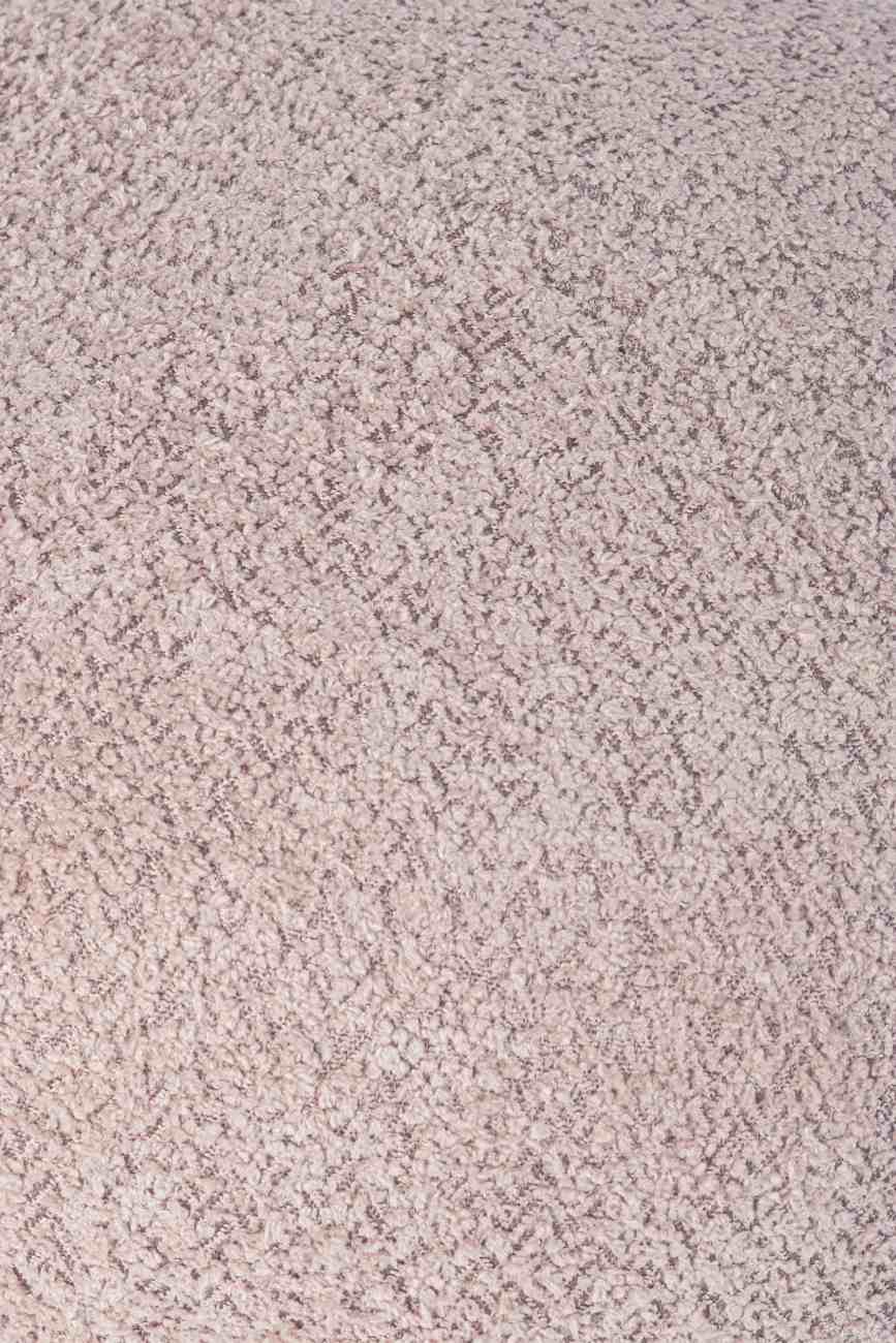 Hocker Dayla aus Boucle-Stoff, Altrosa