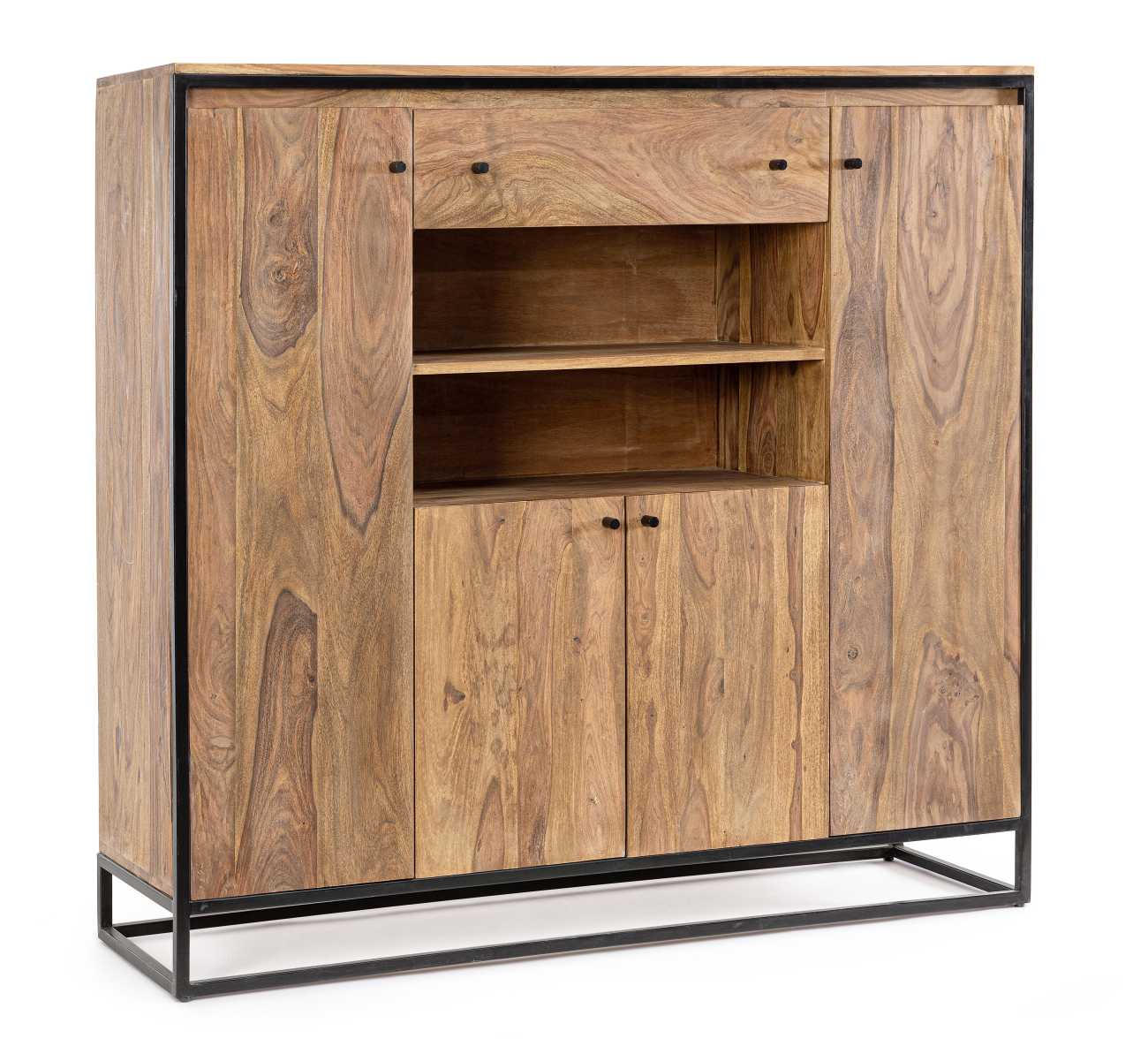 Highboard Nartan aus Sheesham-Holz, 145 cm Highboard Nartan aus Sheesham-Holz, 145 cm