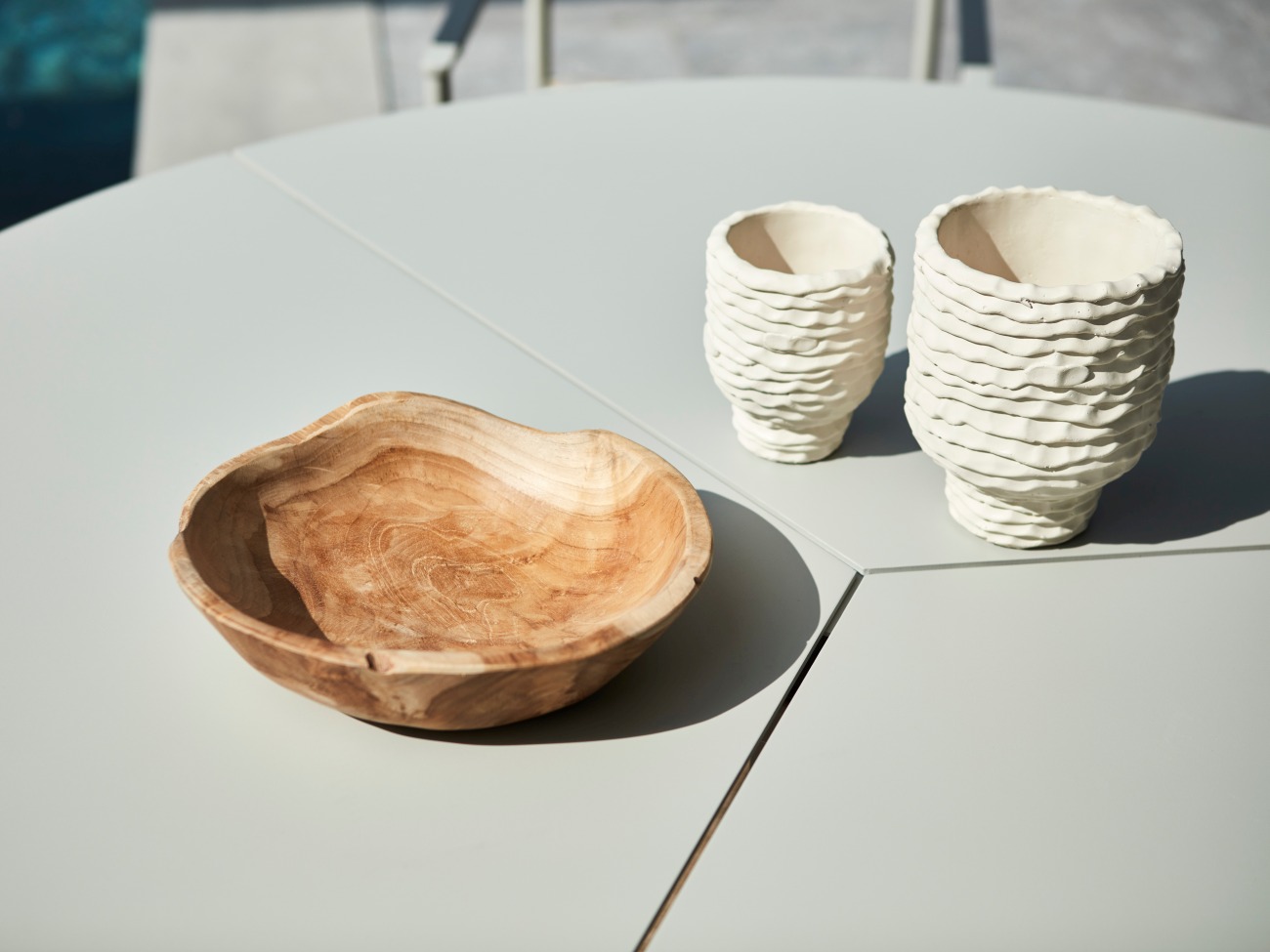 Gartenesstisch Peace Ø 150 cm, Hellgrau