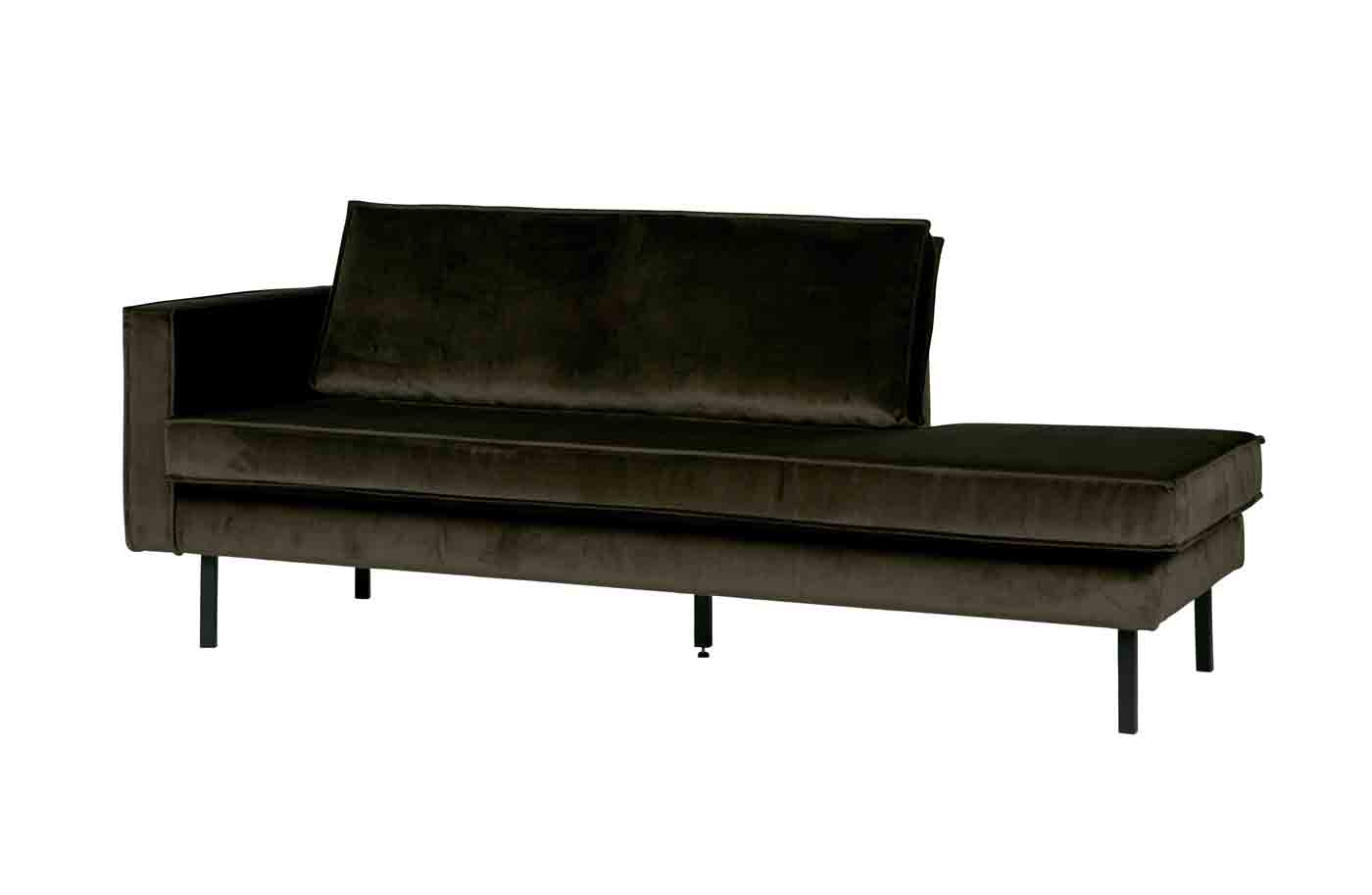 Recamiere Rodeo Daybed Samt, links Dunkelgrün Recamiere Rodeo Daybed Samt, links Dunkelgrün