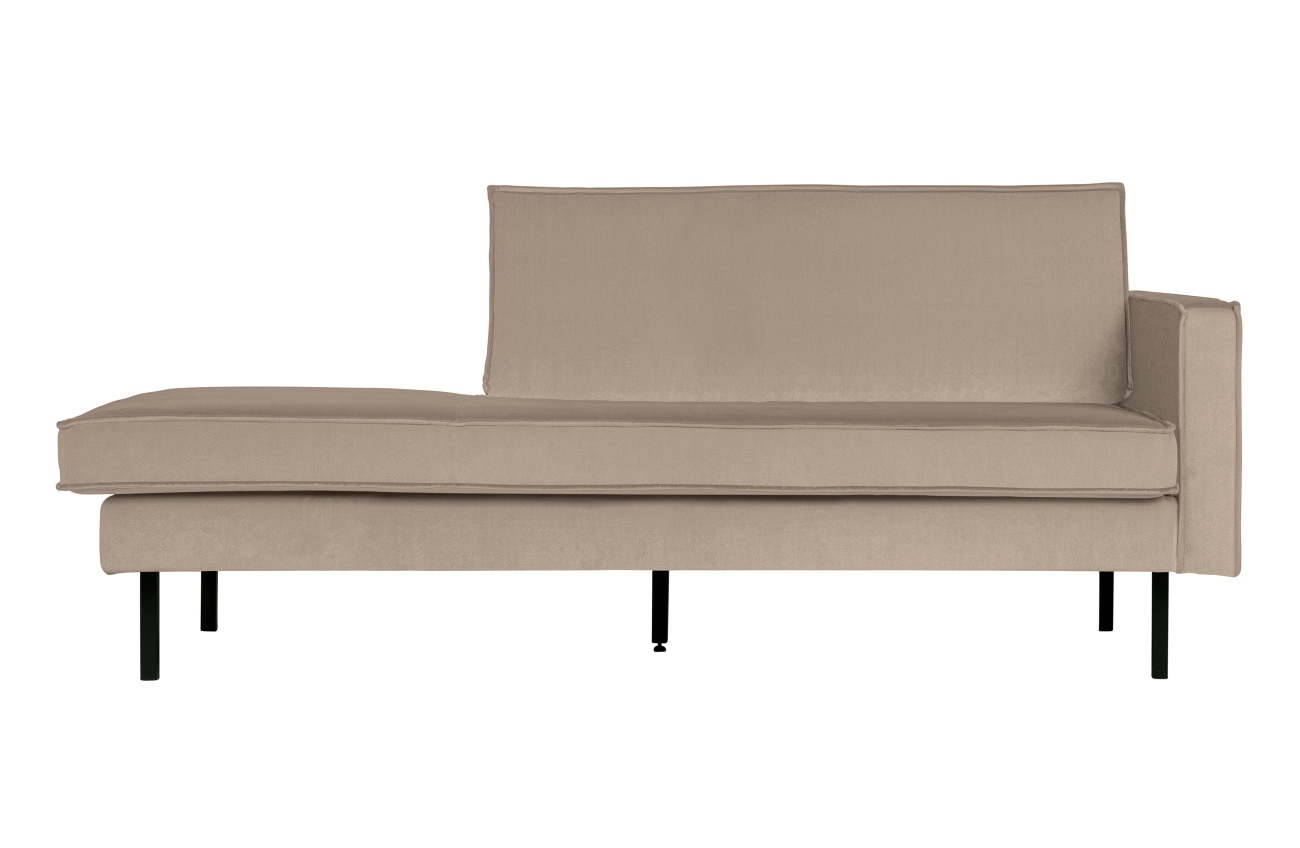 Recamiere Rodeo Daybed Samt rechts, Kaki Recamiere Rodeo Daybed Samt rechts, Kaki