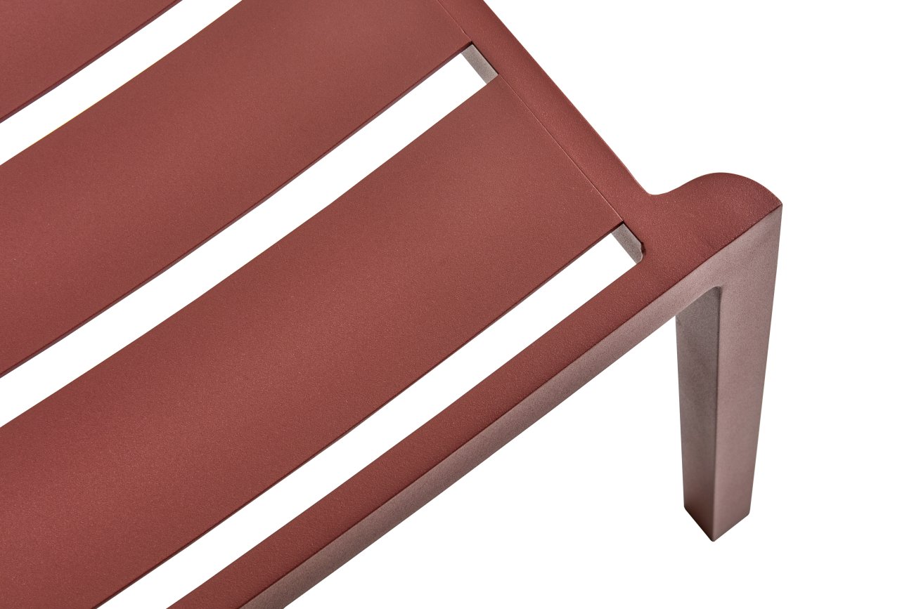 Gartenstuhl Delia aus Aluminium, Rot