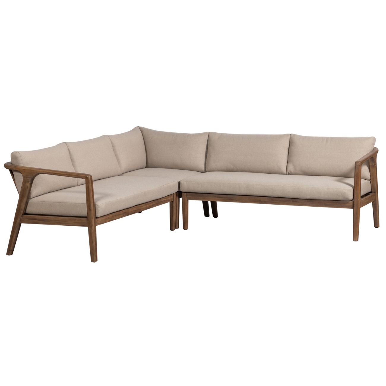 Gartenecksofa Biam aus Akazienholz, Natur Gartenecksofa Biam aus Akazienholz, Natur