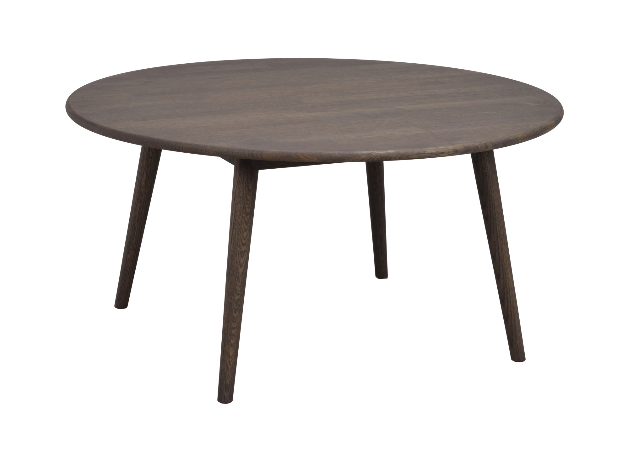 Couchtisch Tompkins Rund 90cm, Eiche Braun – modernes Design trifft Komfort. Couchtisch Tompkins Rund 90cm, Eiche Braun