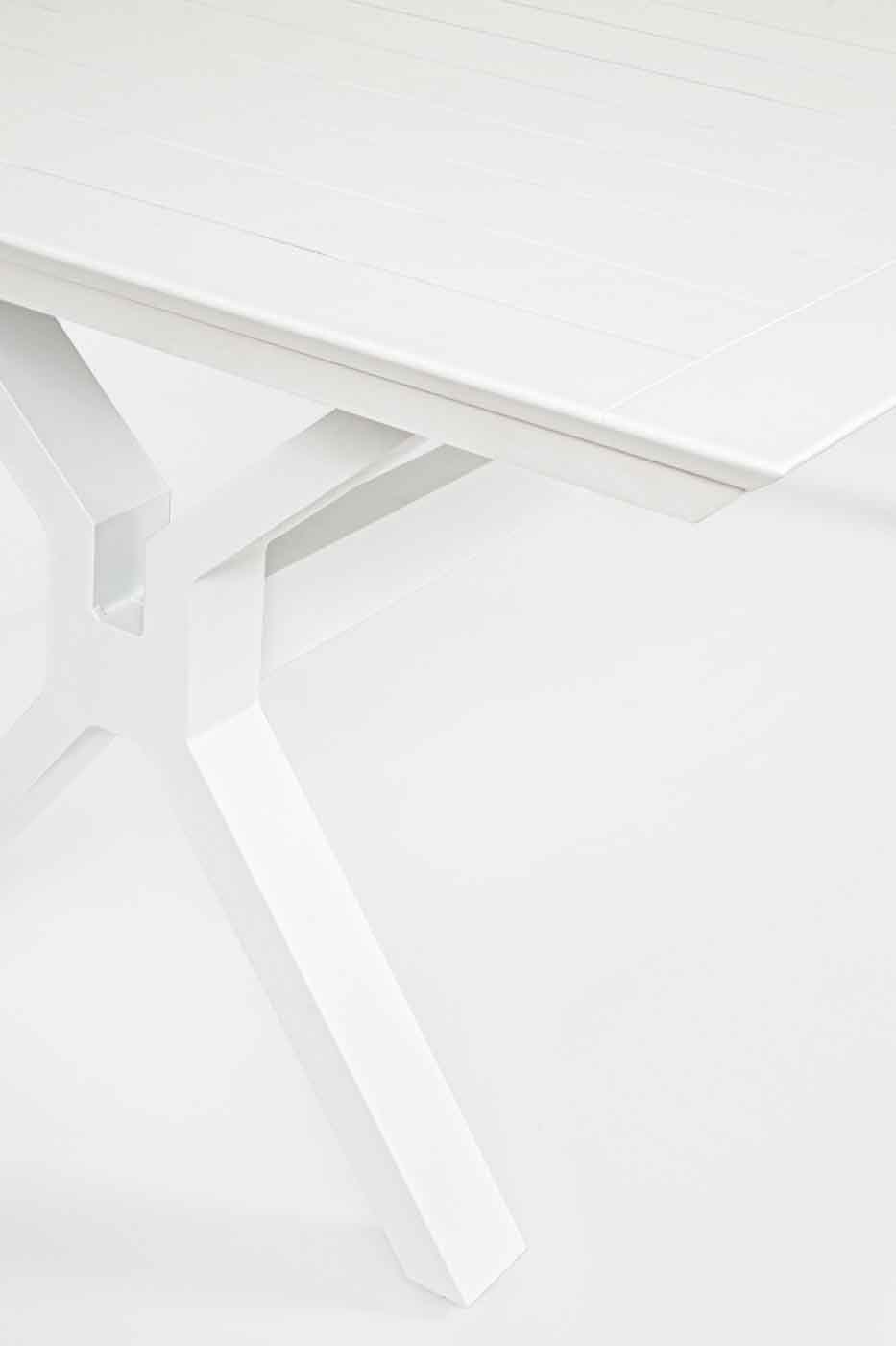 Gartentisch Kenyon Ausziehbar, 200-300x110 cm, Weiß