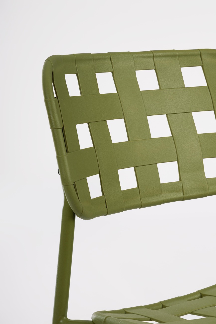 Gartenstuhl Clover aus Metall, Grün