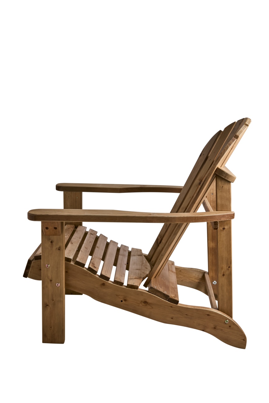 Gartensessel Skule aus Kiefernholz, Braun