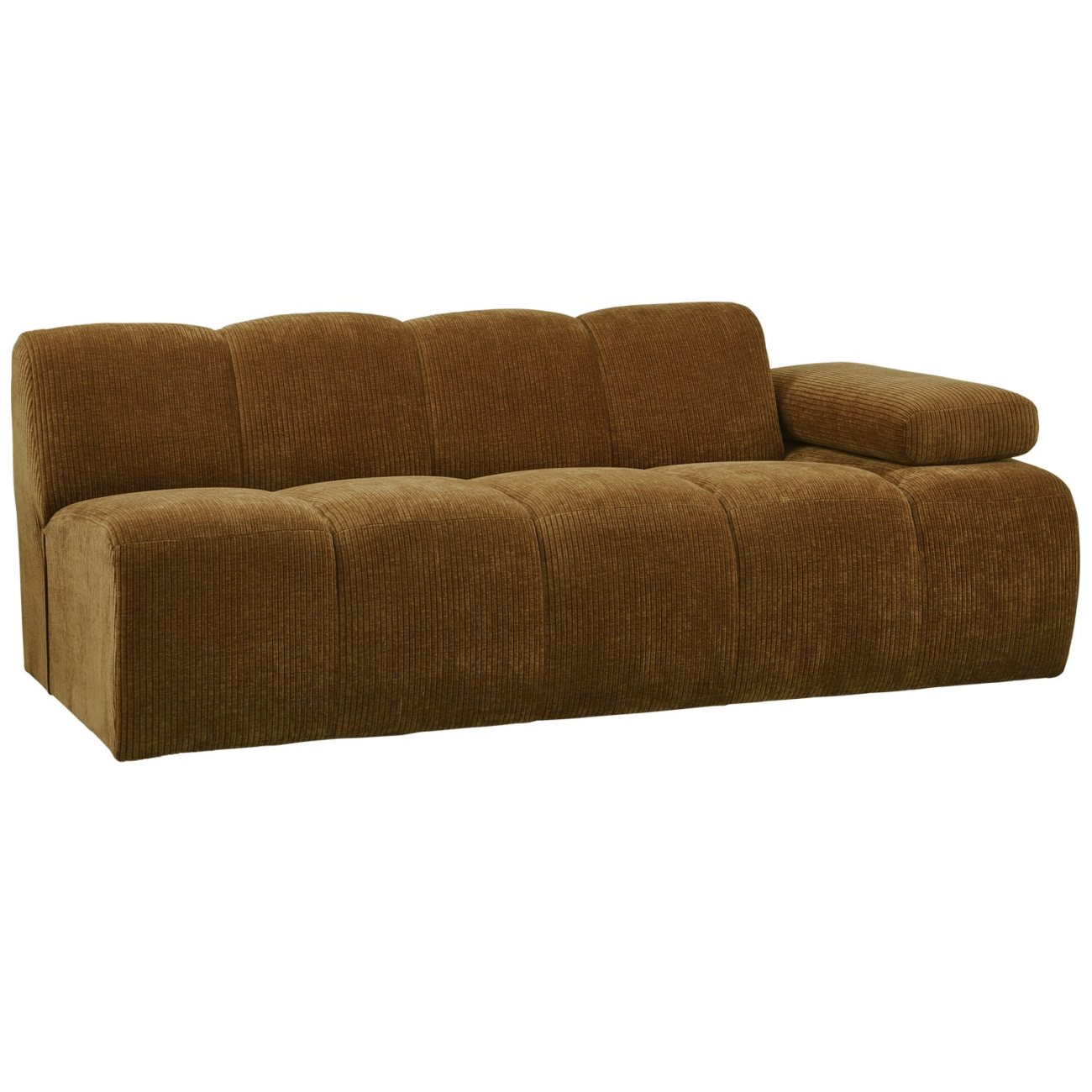 Modulsofa Mojo Flachcord 2er Arm-Rechts, Honiggelb Modulsofa Mojo Flachcord 2er Arm-Rechts, Honiggelb
