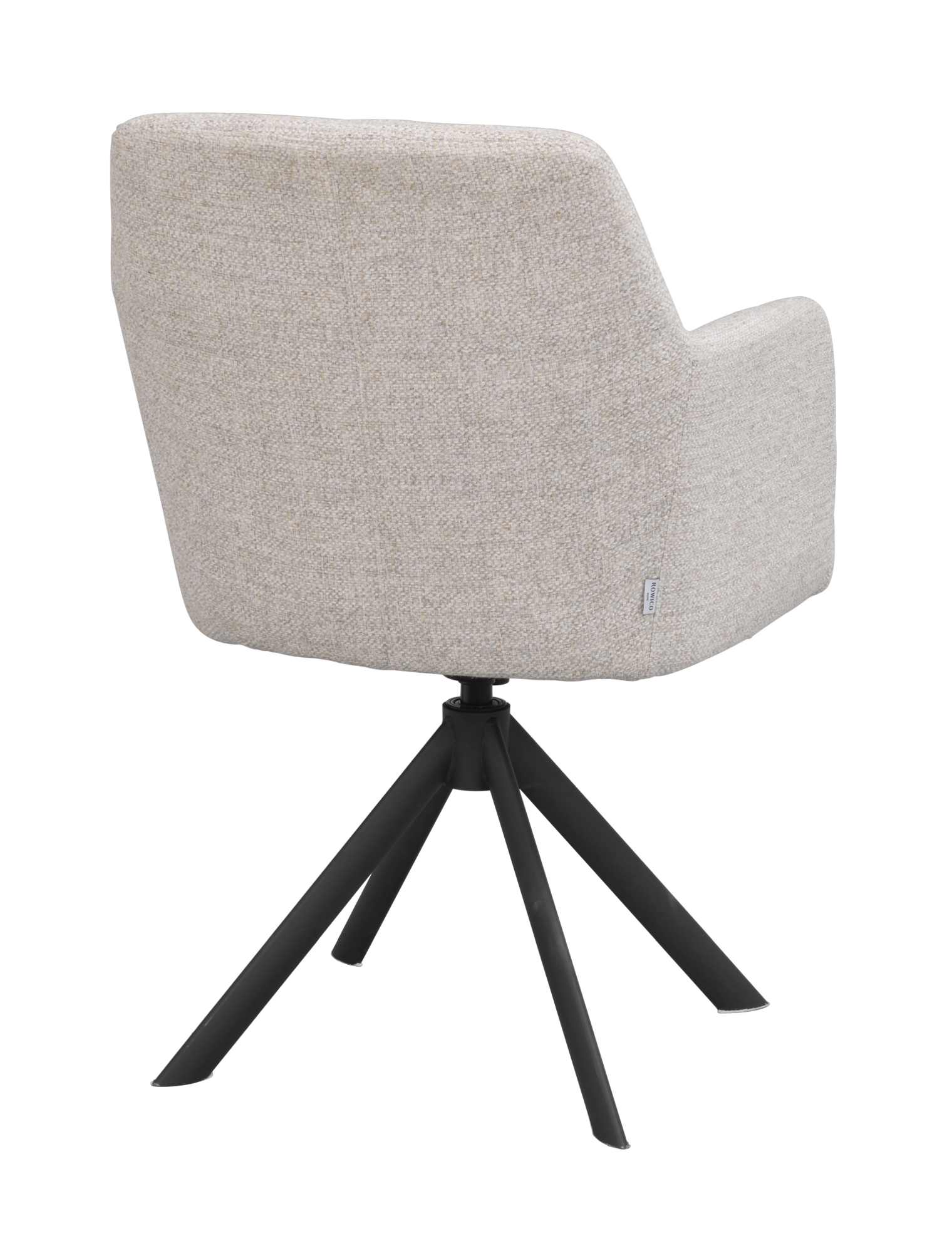 Stuhl Gladstone 2er Set mit Armlehnen, drehbar, Hellbeige – modernes Design trifft Komfort.