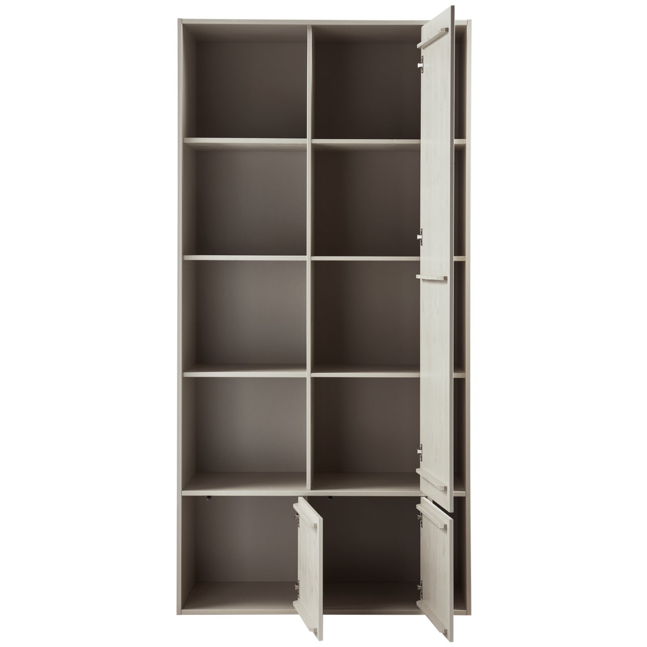 Schrank Settle Down aus Kiefernholz, Hellgrau