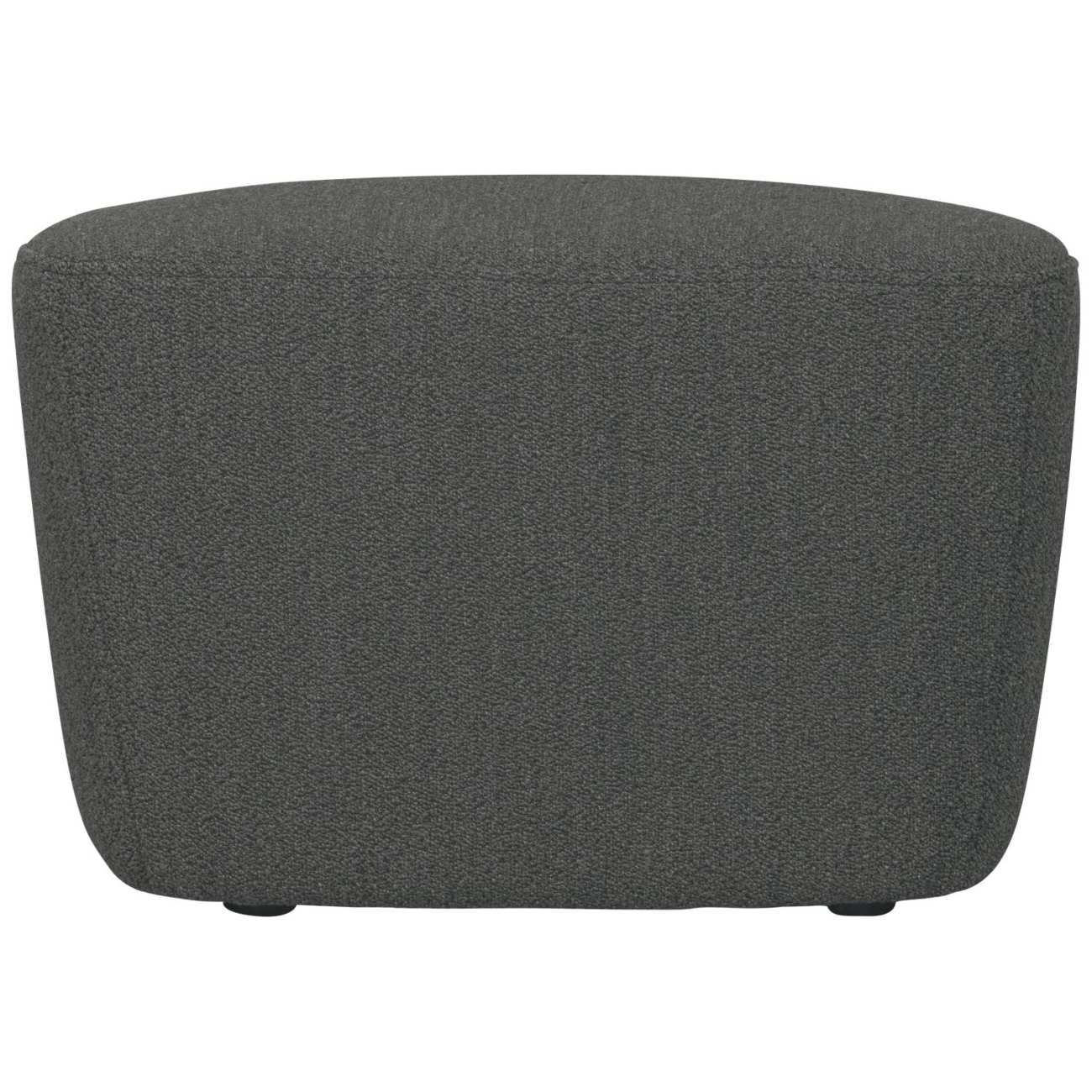 Hocker Lofty aus Boucle-Stoff, Dunkelgrau