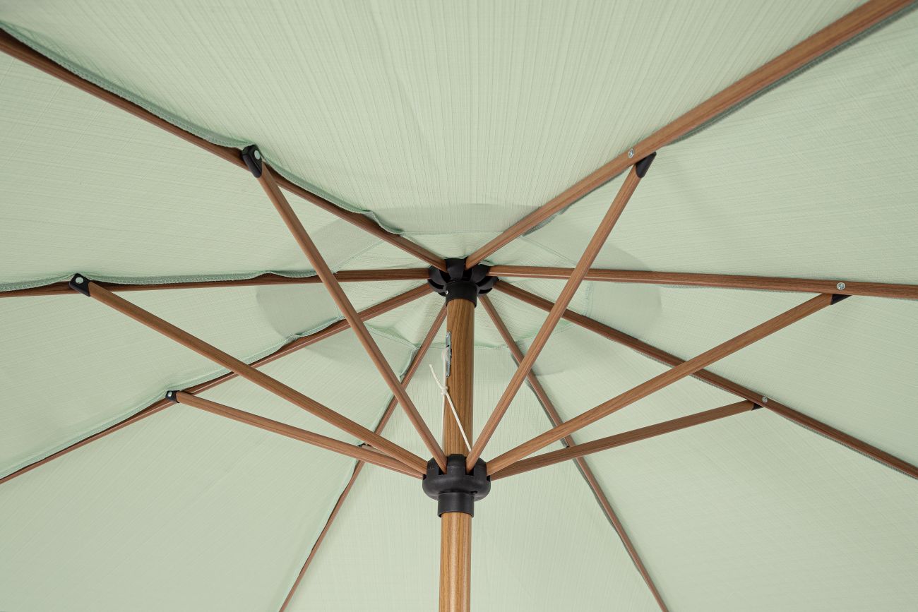 Sonnenschirm Palinuro aus Metall Ø 300 cm, Minz
