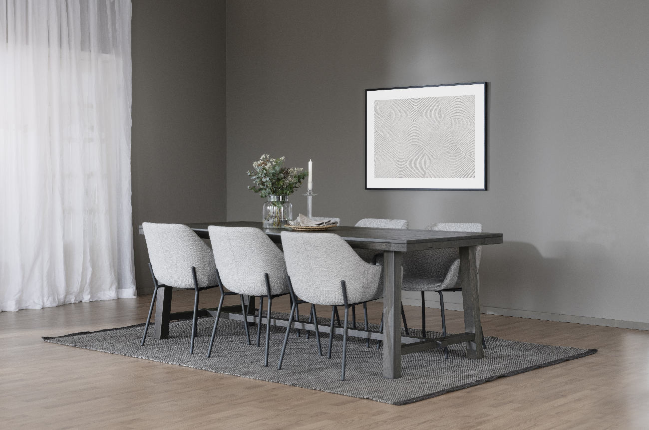 Esstisch Brooklyn, Classic, 220cm, Braun