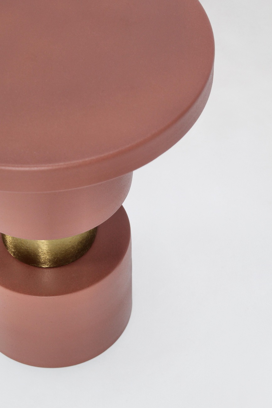 Beistelltisch Mitul aus Metall, Rost