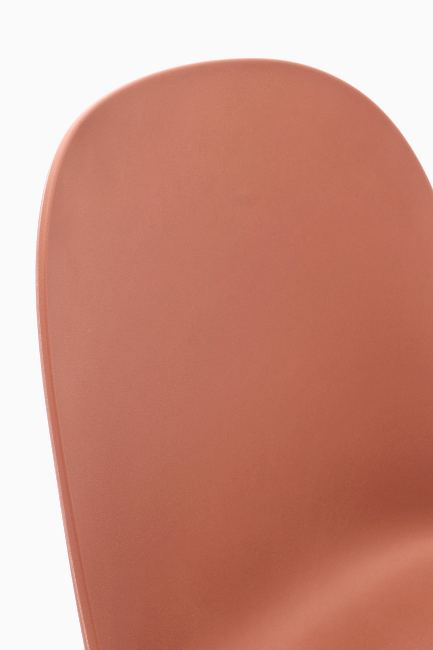 Esszimmerstuhl Ella 4er-Set aus Kunststoff, Rot