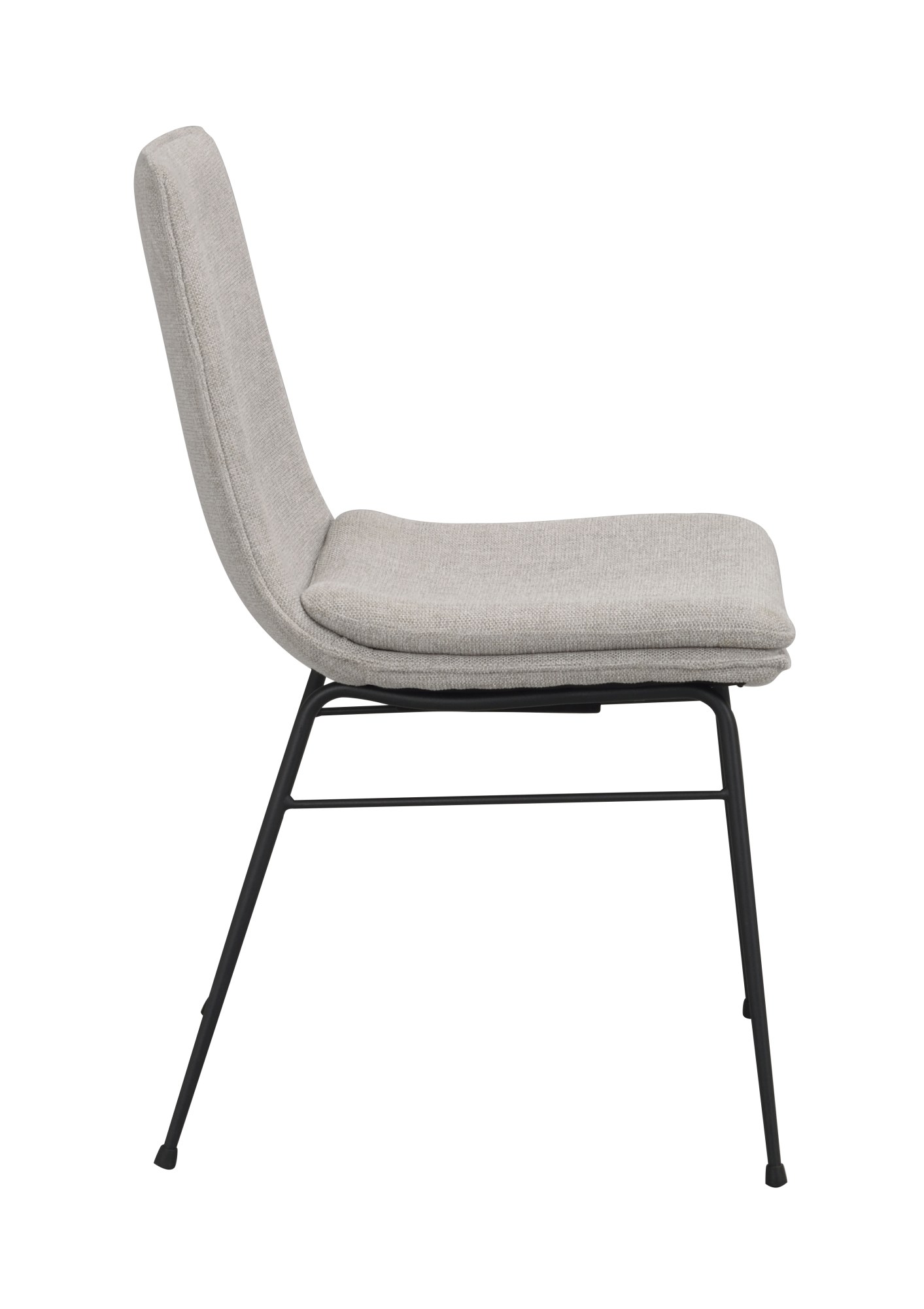 Stuhl Lowell 2er Set, Stoff Grau – stilvoller Blickfang für Ihr Zuhause.