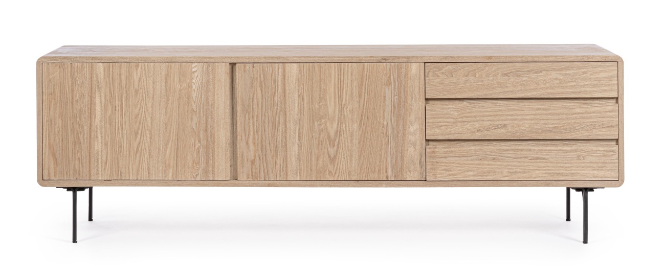 TV Board Widald aus Eschenholz, Natur