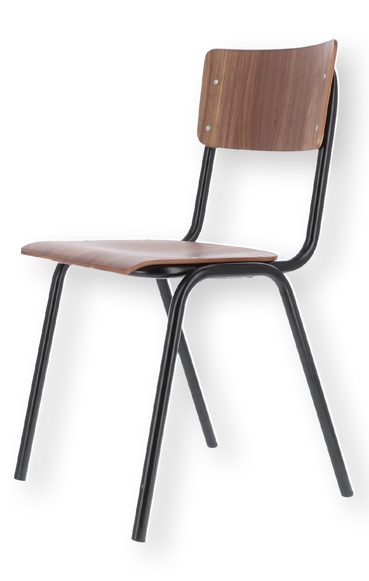 Stuhl Zero stapelbar Schwarz Nussbaum Stuhl Zero, stapelbar, Schwarz / Nussbaum