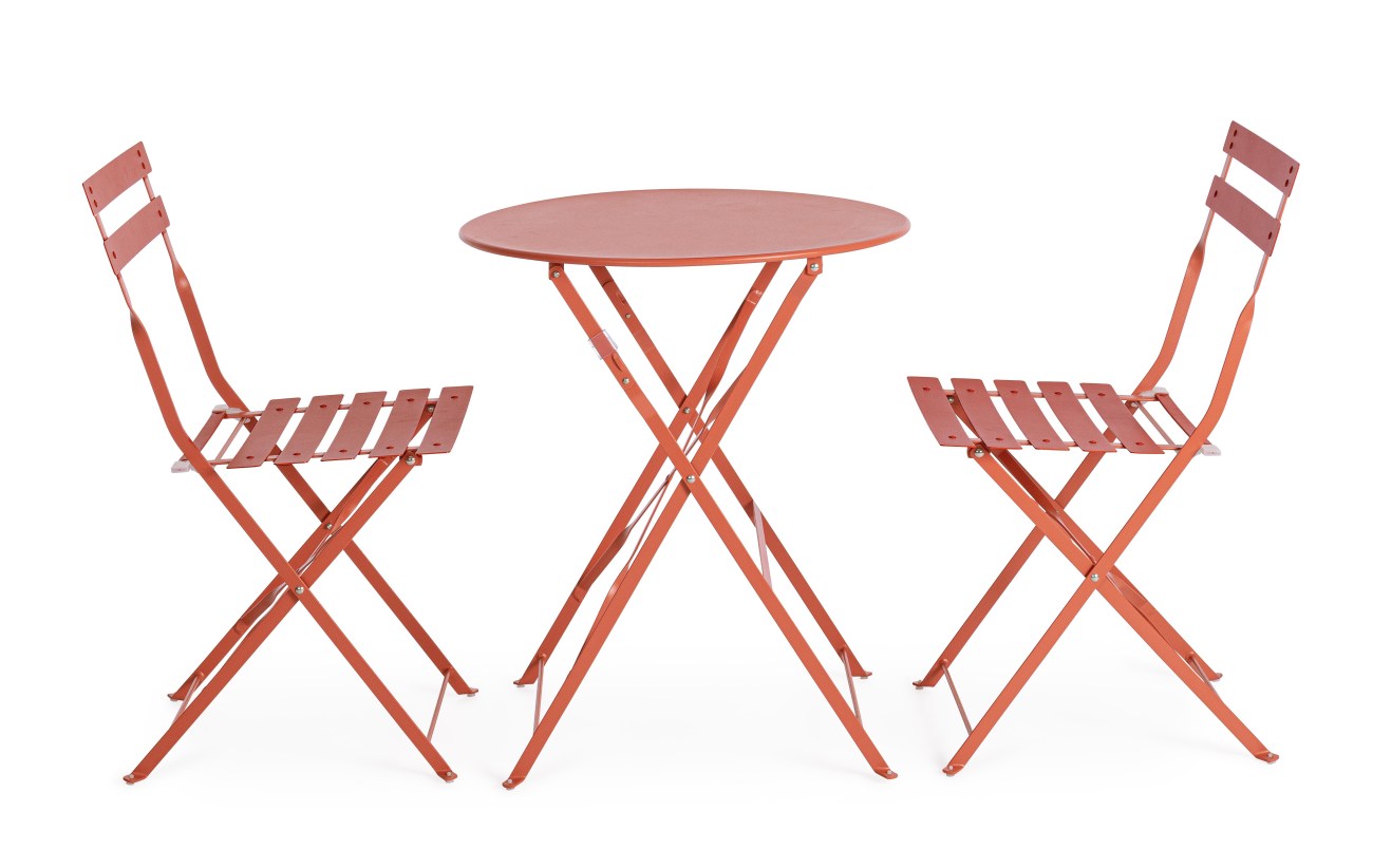 Garten-Set Austin, Stühle & Tisch, Terrakotta