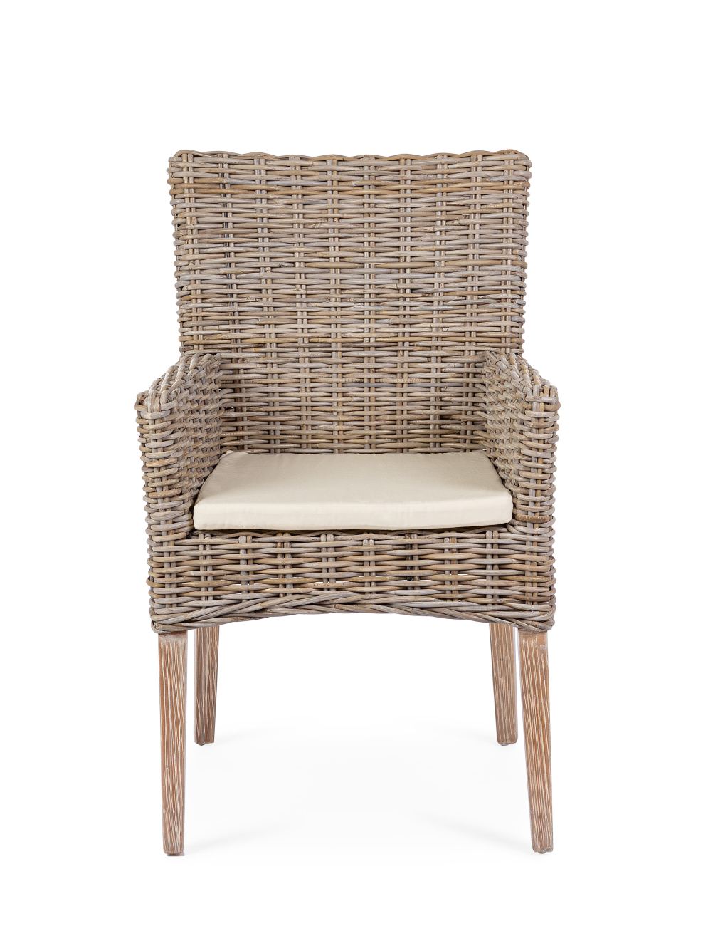 Esszimmerstuhl Manoel aus Rattan mit Armlehne