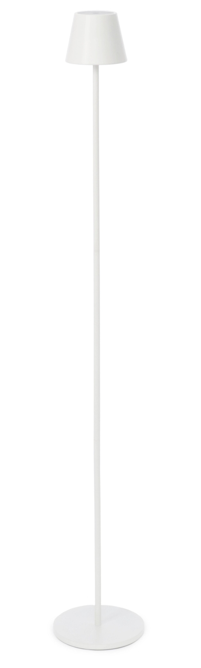 Die Outdoor Lampe Etna überzeugt mit ihrem modernen Design. Gefertigt wurde sie aus Metall, welches einen weißen Farbton besitzt. Die Lampe besitzt eine Höhe von 115 cm.