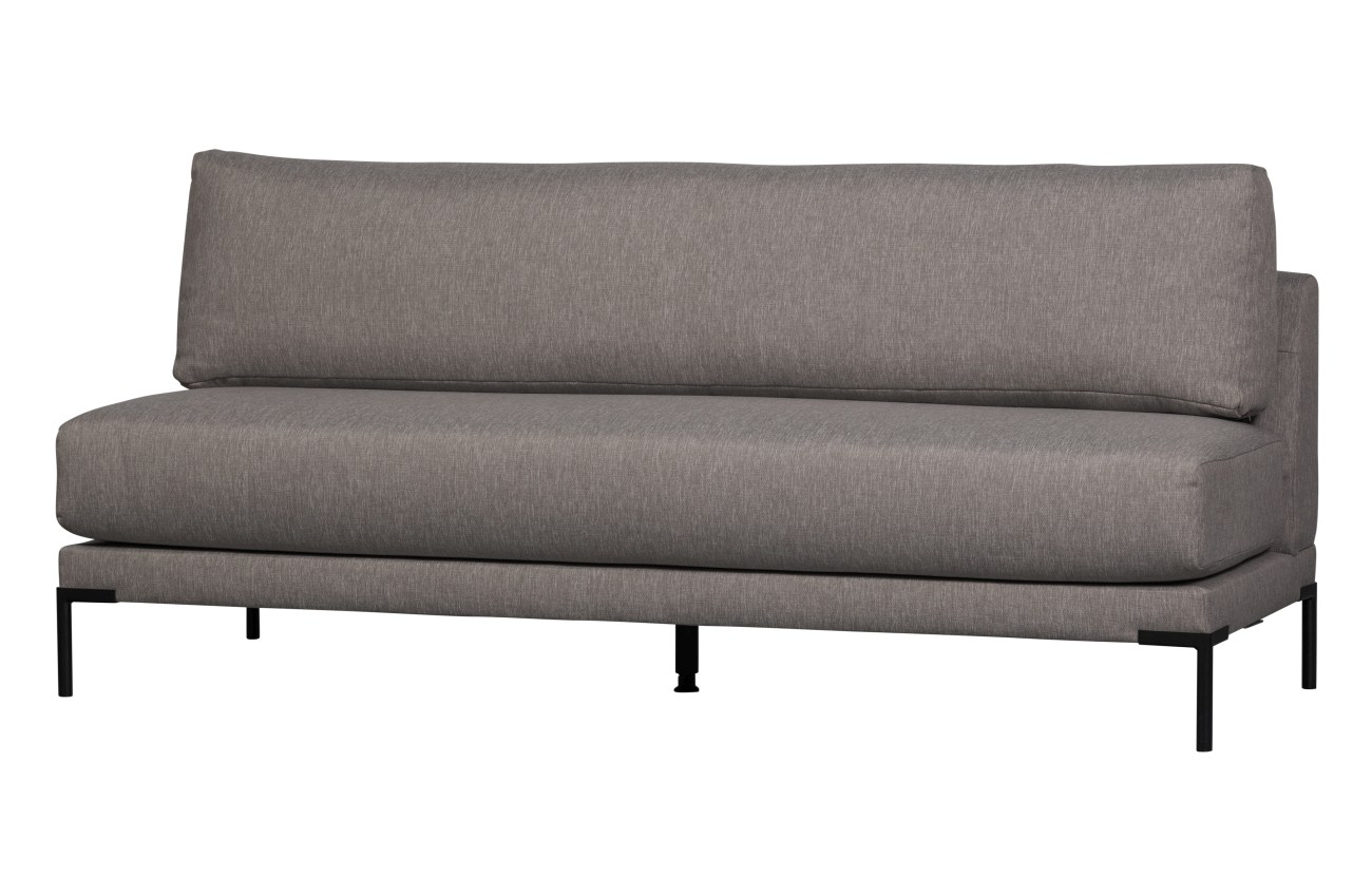 Bank Couple Element aus Melange-Stoff 200 cm, Grau Bank Couple Element aus Melange-Stoff 200 cm, Grau