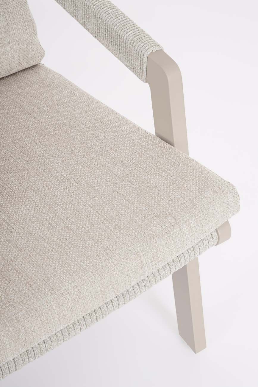 Gartensessel Emery aus Aluminium, Morny